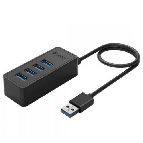 Hub Extern USB-A la 4 x USB-A 3.0 Cablu 1M Negru