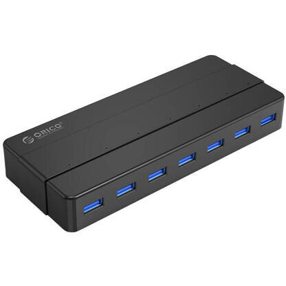 Hub Extern 7x USB 3.0 Cablu USB 3.0 1M Negru