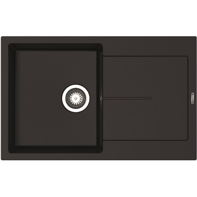 Chiuveta Bucatarie ITHAKA 790x500mm Adancime 200mm Incastrat Pyragranite Negru