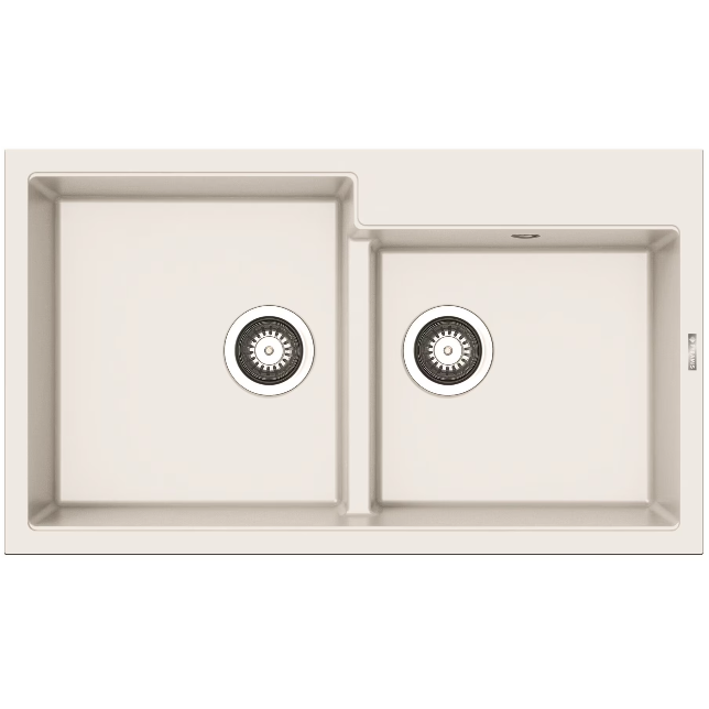 Chiuveta Bucatarie ITHAKA 860x500mm Adancime 200mm Incastrat Pyragranite Snow