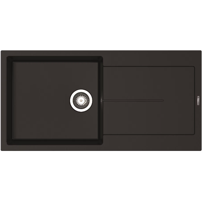 Chiuveta Bucatarie ITHAKA 1000x500mm Adancime 200mm Incastrat   Pyragranite    Negru