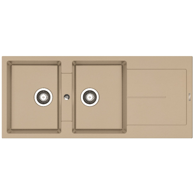 Chiuveta Bucatarie ITHAKA 1160x500mm Adancime 200mm Incastrat   Pyragranite   Bej