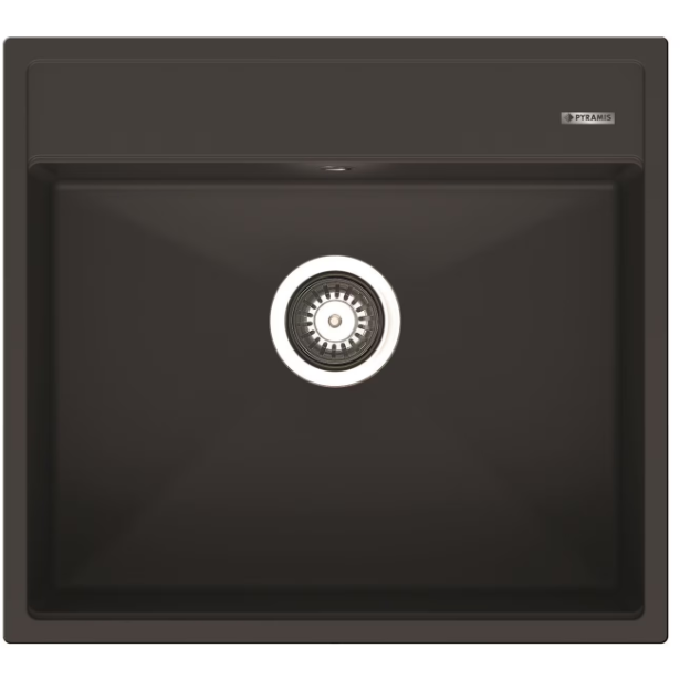 Chiuveta Bucatarie ITHAKA 560x510mm Adancime 200mm Incastrat Pyragranite Negru