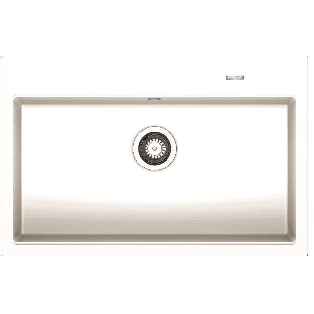 Chiuveta Bucatarie ITHAKA 780x510mm Adancime 220mm Incastrat Pyragranite Snow