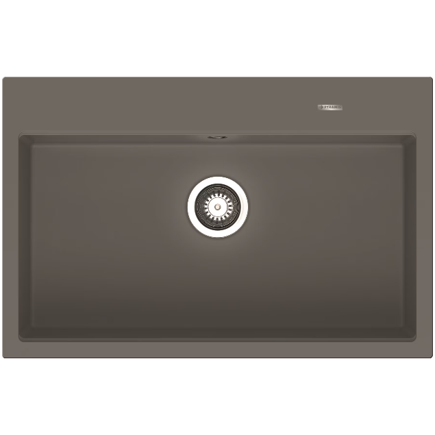 Chiuveta Bucatarie ITHAKA 780x510mm Adancime 220mm Incastrat Pyragranite Gri