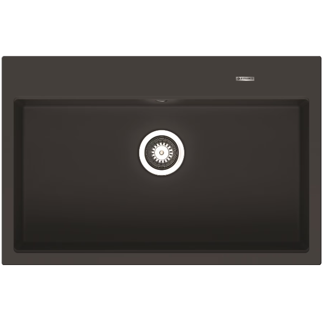 Chiuveta Bucatarie ITHAKA 780x510mm Adancime 220mm Incastrat   Pyragranite   Negru