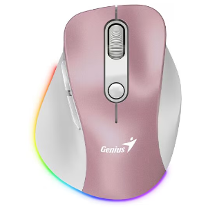 Mouse Ergo 9000S Pro PC Sau NB Wireless 2.4GHz Optic 2400Dpi Butoane/Scroll 5/1 Roz