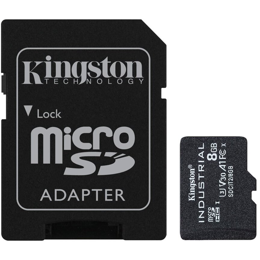 Card Industrial 8GB MicroSDHC UHS-I Class 10