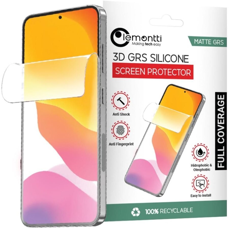 Folie protecție Lemontti Silicon 3D GRS Matte pentru iPhone 16 Plus