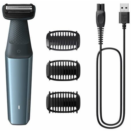 Aparat De Ras Corporal BG3027/05 Acumulator Functie Incarcare Rapida Negru/Albastru