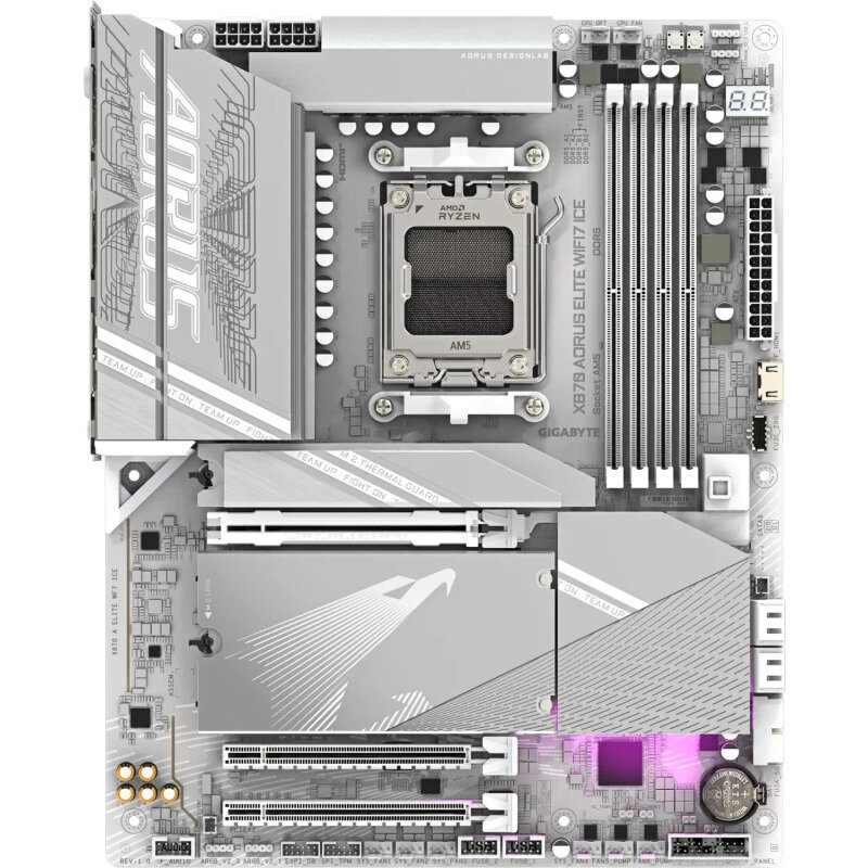 Placa de baza X870 AORUS ELITE WIFI7 ICE AMD AM5 ATX