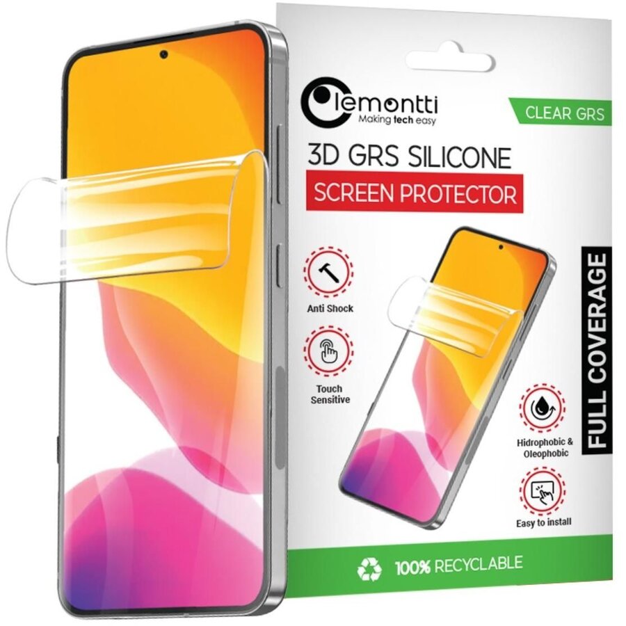 Folie protecție Lemontti Silicon 3D GRS Clear pentru Xiaomi 12 Lite