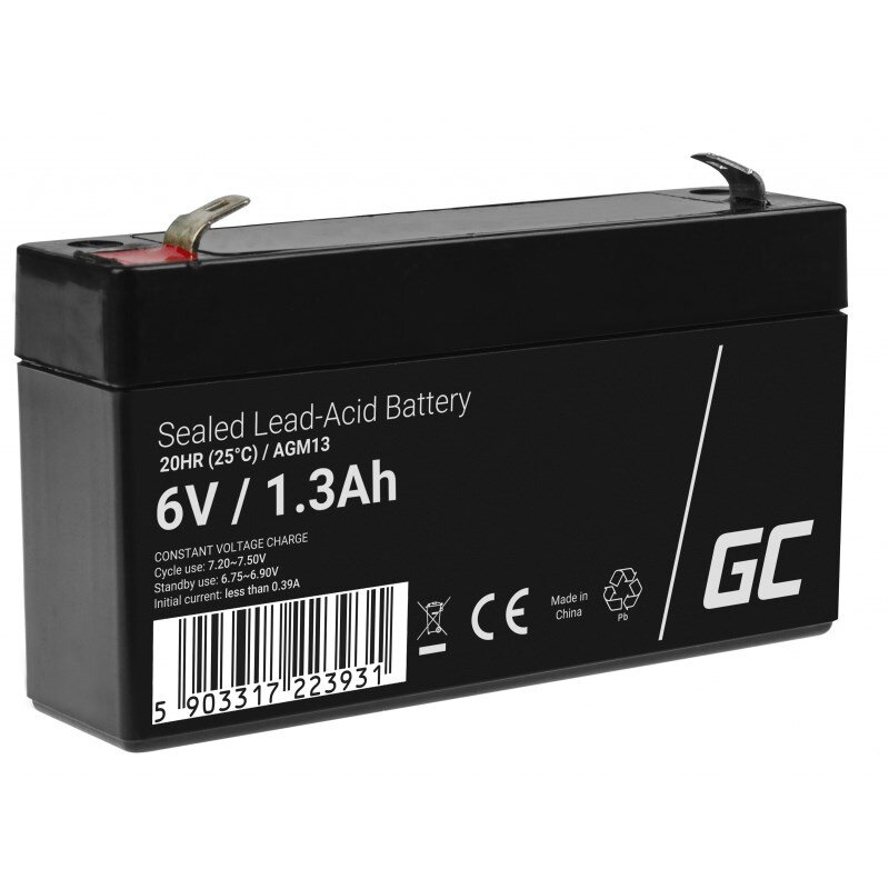 Baterie AGM13 UPS   VRLA) 6V 1.3Ah Negru