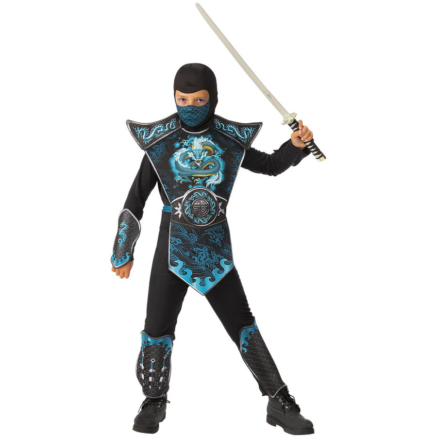 Costum De Carnaval Ninja Dragon Albastru