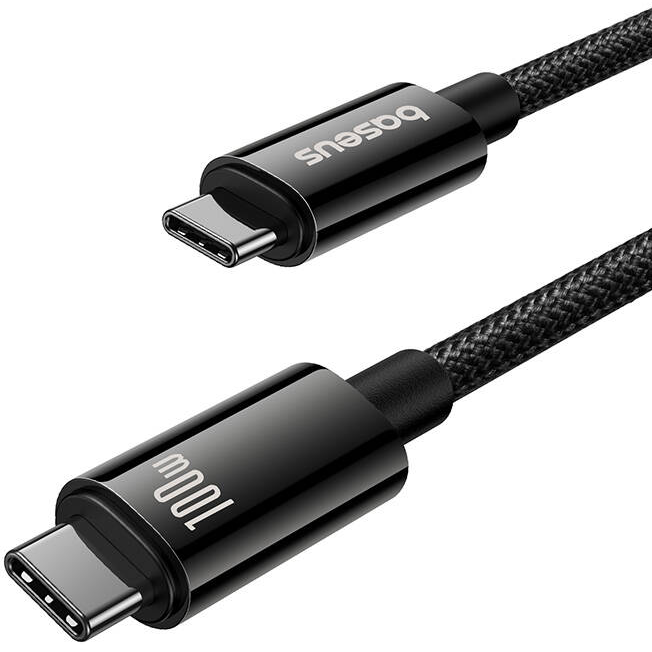 Cablu Date Gold USB-C  USB-C 100W 1.5m  Negru