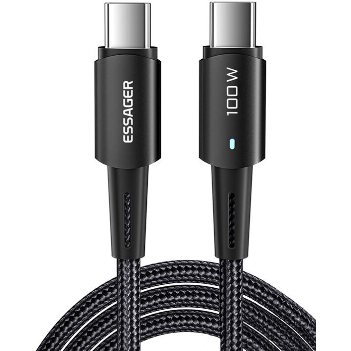 Cablu Date USB-C  USB-C  100W  1m Negru