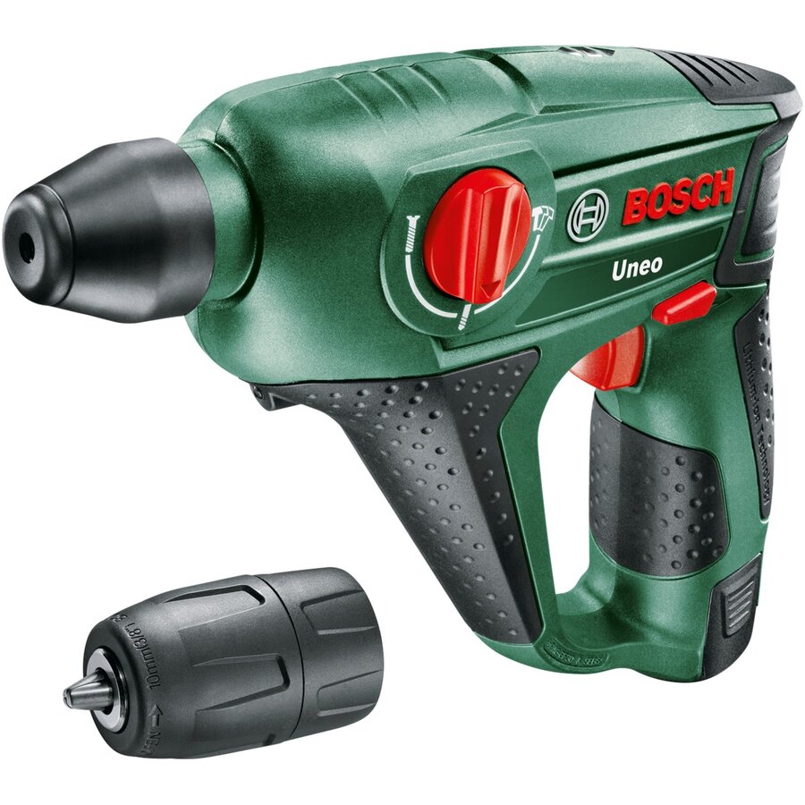Mărește imaginea pentru Bosch Uneo cordless hammer drill, 12 volts (green/black, Li-ion battery 2.0 Ah, in case)