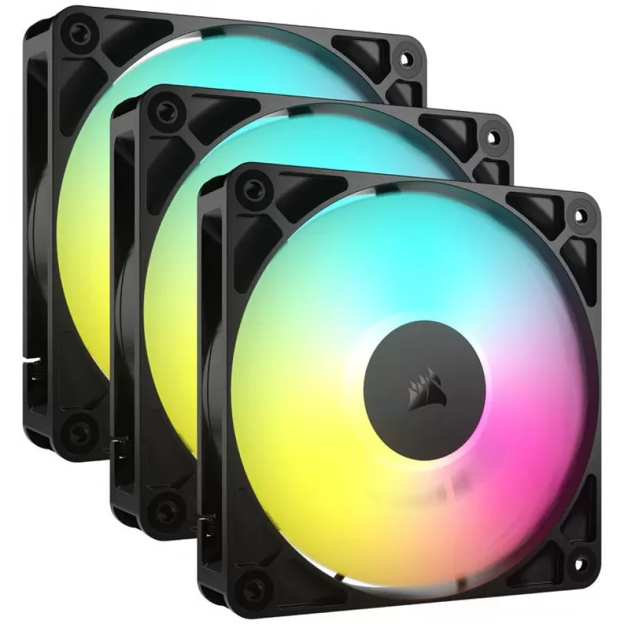 Ventilator Corsair RS ARGB PWM 3er Pack 120mm Negru