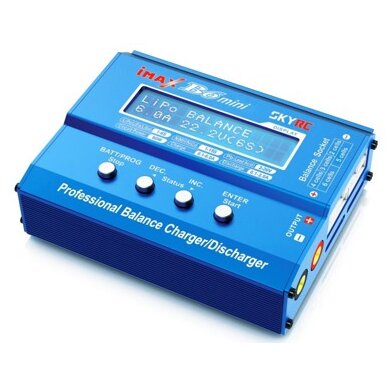 Incarcator Profesional iMax B6 Mini Incarcare/Descarcare Pentru Toate Tipurile De Baterii Albastru