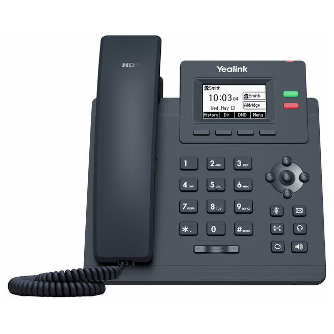 Telefon VoIP Yealink SIP-T31 cu adaptor alimentare Black