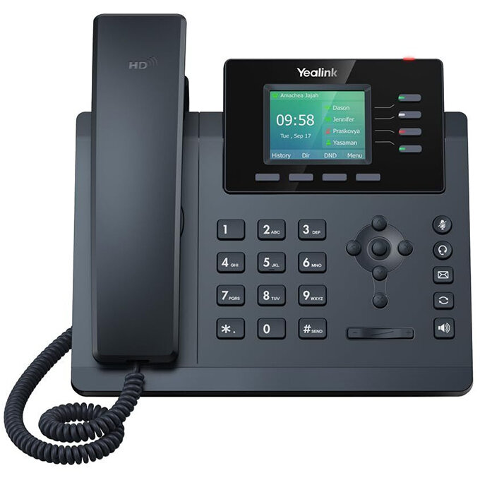 Telefon VoIP Yealink SIP-T34W WiFi cu adaptor alimentare Black
