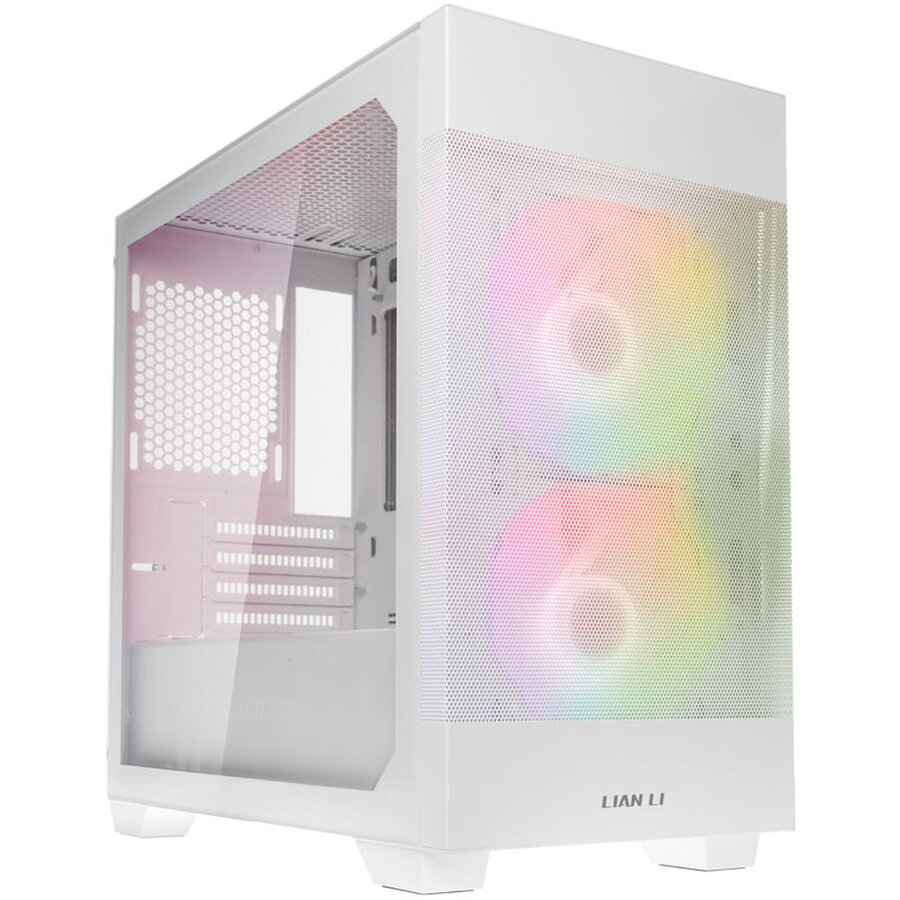 Carcasa LANCOOL 205M Mesh Micro-ATX Tempered Glass Alb