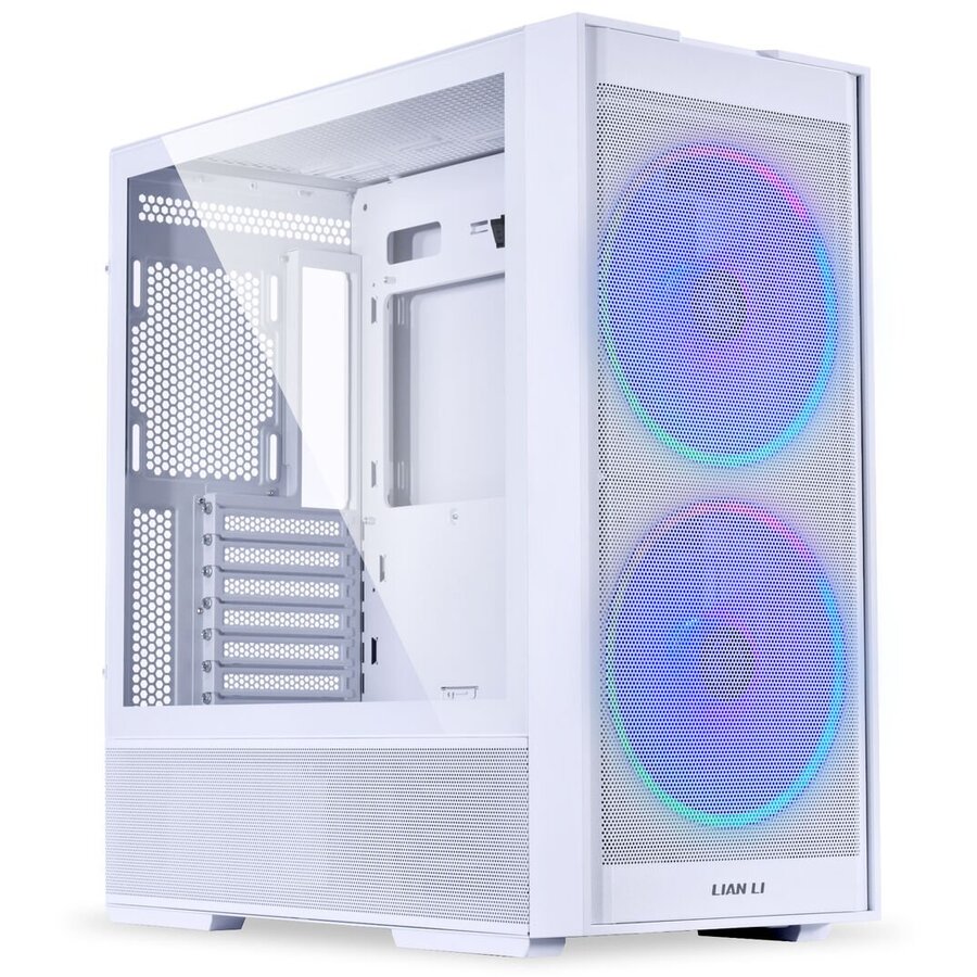 Carcasa LANCOOL 206  Midi-Tower ATX Tempered Glass Alb