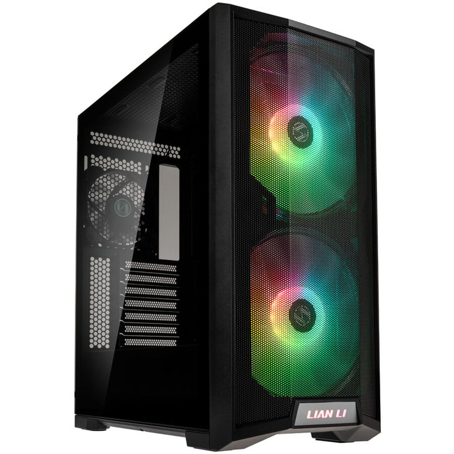 Carcasa LANCOOL 215 Midi-Tower ARGB Tempered Glass Negru