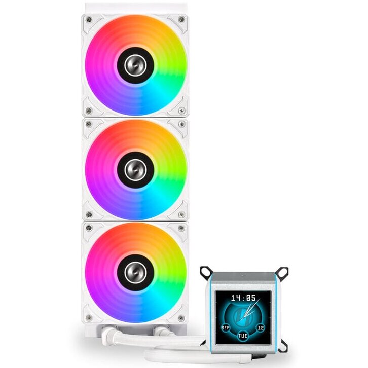 Cooler Procesor GALAHAD II LCD 360 ARGB Alb