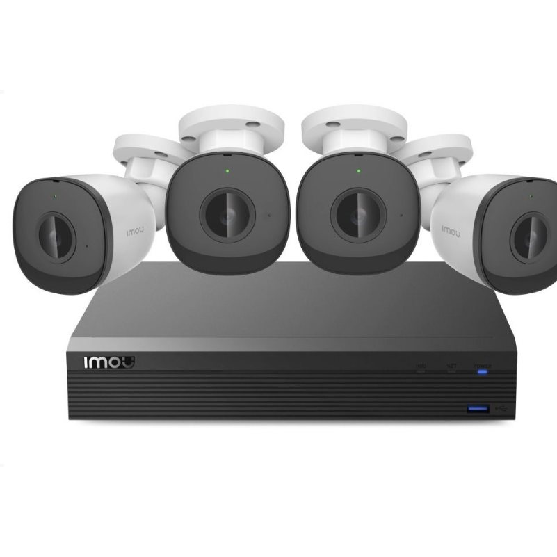 Dispozitiv De Inregistrare Pentru 4 Camere Ip 1TB NVR + PoE KIT/N14P/4-F22A Negru