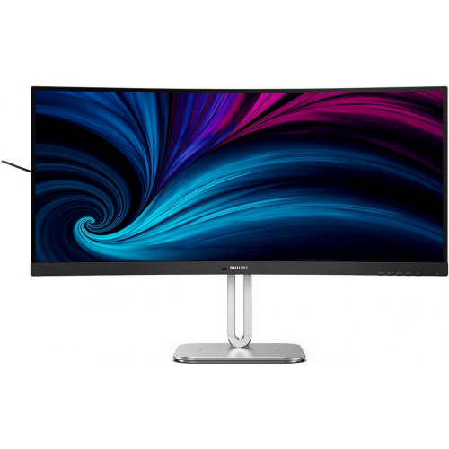 Monitor LED Curbat 34inch QHD Black Silver