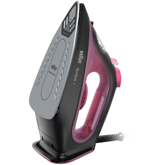 Fier De Călcat Braun TexStyle 1 SI1070PU 2000W Abur Variabil 25G/Min Jet De Abur 130G/Min Negru/Violet — imaginea 3