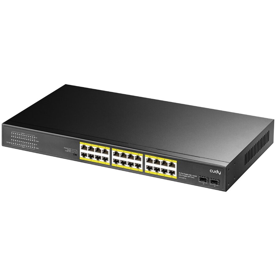 Switch GS1028PS2 Gigabit Ethernet (10/100/1000) Power over Ethernet (PoE) Negru