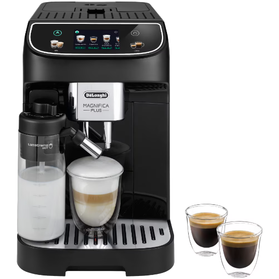 Espressor Automat Magnifica Plus Ecam 320.60.B Tehnologie LatteCrema 1.8L 15Bar 1450W Negru