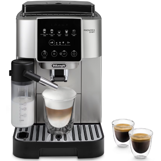 Espressor Automat Magnifica Start ECAM 220.80.SB 1450W 15 Bari Negru-Argintiu