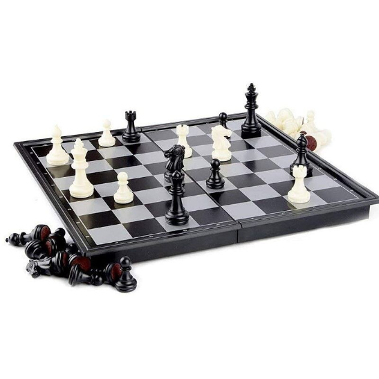 \ASM♥️様/専用 Sah Magnetic Procart 32 Piese Tabla De Joc 32x32Cm Alb-Negru