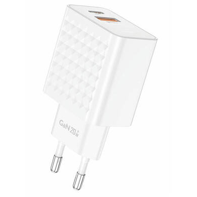 Incarcator EU42 USB-C USB-A 20W  Alb