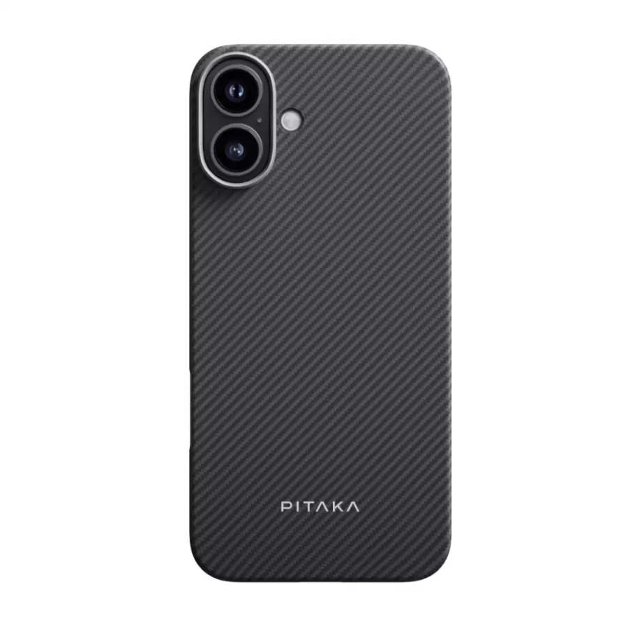 Husa Pitaka MagEZ 5 Aramida Pentru iPhone 16 Plus MagSafe Negru/Gri