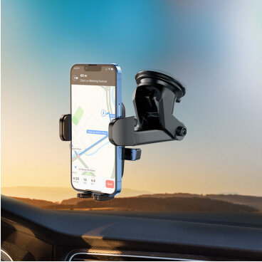 Suport Auto Borofone BH60 Dainty 4.5inch - 7inch Negru — imaginea 3