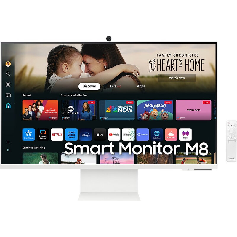 Monitor LED Smart M8 M80D LS32DM801UUXDU 32 inch UHD 4K VA 4ms 60Hz White
