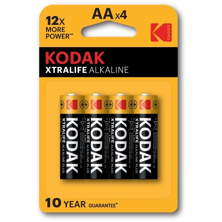 Baterie  Alcalina XTRALIFE  AA   Pachet 4buc 2700mAh 1.5V Negru