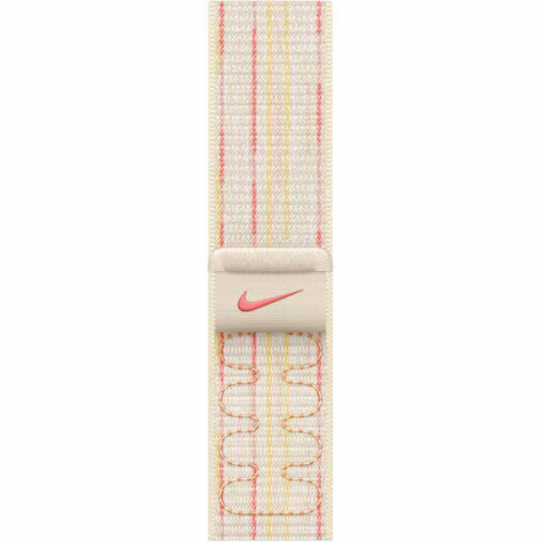 Curea Smartwatch pentru Watch 46mm Starlight Pink Nike Sport Loop