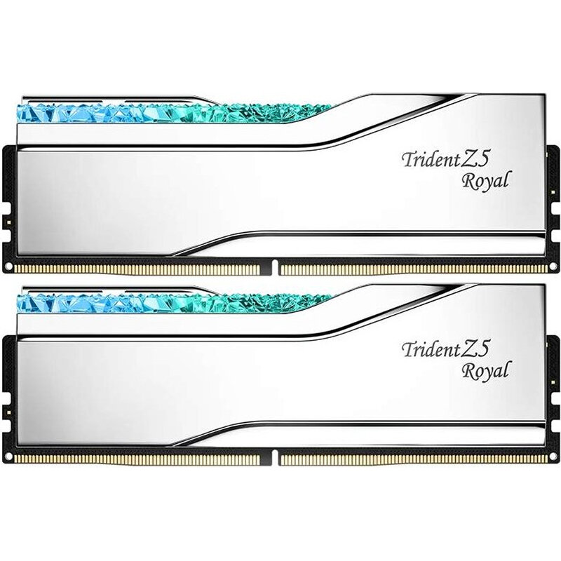 Memorie Trident Z5 Royal RGB Silver 64GB (2x32GB) DDR5 6400MHz CL32 Dual Channel Kit