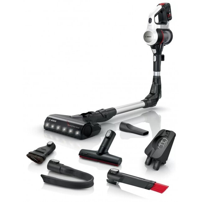 Aspirator vertical Unlimited 7 BCS711XXL, 18 V, 0.3 L, Functie Quick Stand, Perie AllFloor DynamicPower cu LED-uri, Motor TurboSpin, Autonomie 40 min, Alb - imagine 3