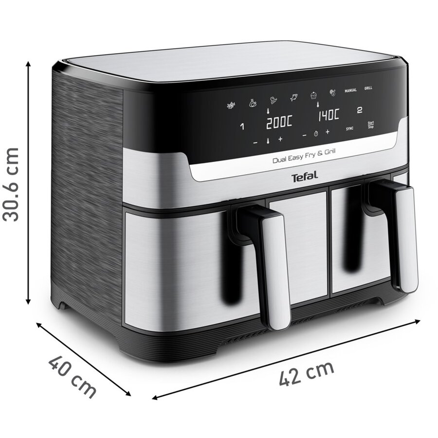 Tefal Dual Easy Fry & EY905D