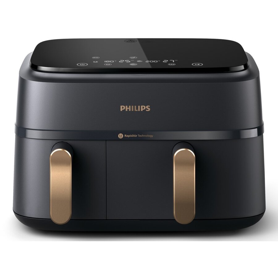 Friteuza 3000 Series Cos Dual    Aer Cald  8 Programe 9L Negru