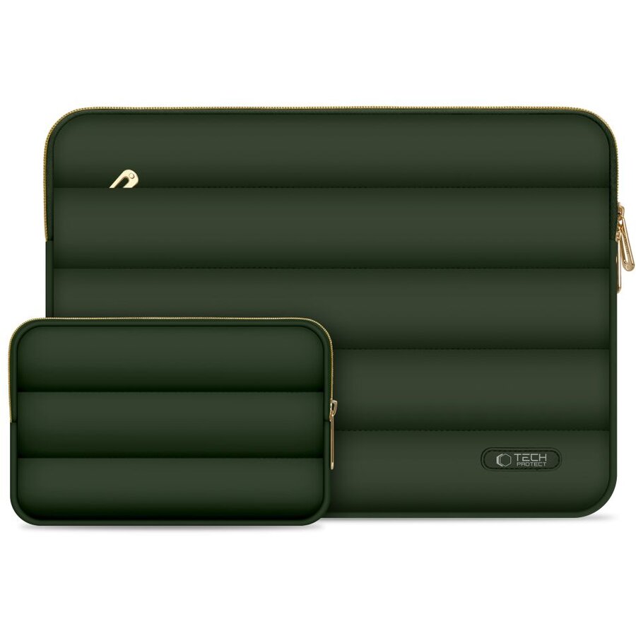 Set Husa pentru Laptop si Accesorii 16inch Neopren Puffy Green