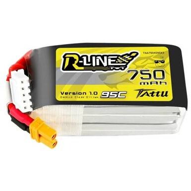 Baterie R-Line 750mAh 14.8V 95C 4S1P JST-XHR