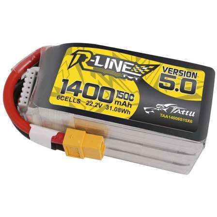 Baterie R-Line 5.0 1400mAh 22.2V 150C 6S1P XT60