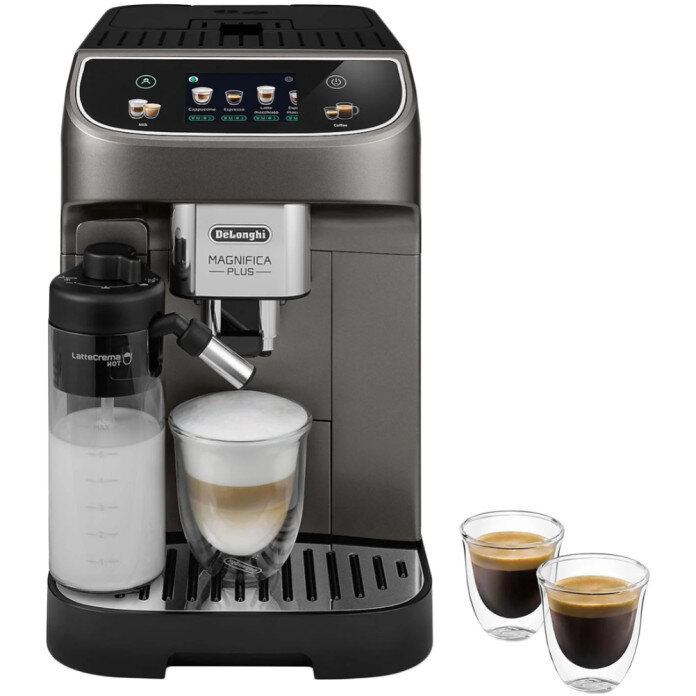 Espressor Automat Magnifica PLUS ECAM 320.70.TB Tehnologie LatteCrema1.9L 15Bar 1450W Titanium Black